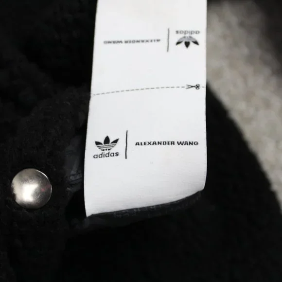 Adidas x Alexander Wang Jacket Men's M Black L/S Reversible "Packaging Paper" - Picture 10 of 13
